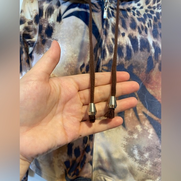Y2K Kaktus Animal Print Velour Sequin Hoodie Size Small - Picture 7 of 10